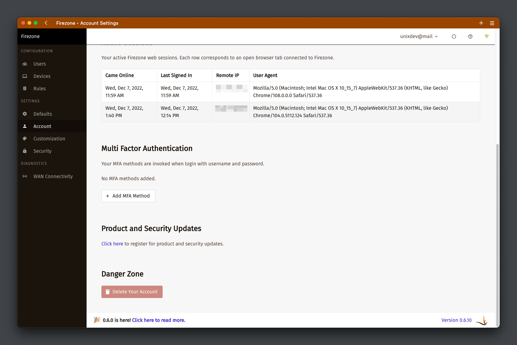 Firezone Firezone - open-source для построения wireguard VPN - UnixHost Blog
